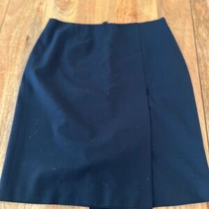 Brooks Brothers Navy Suit Skirt with Slit (Size 6)